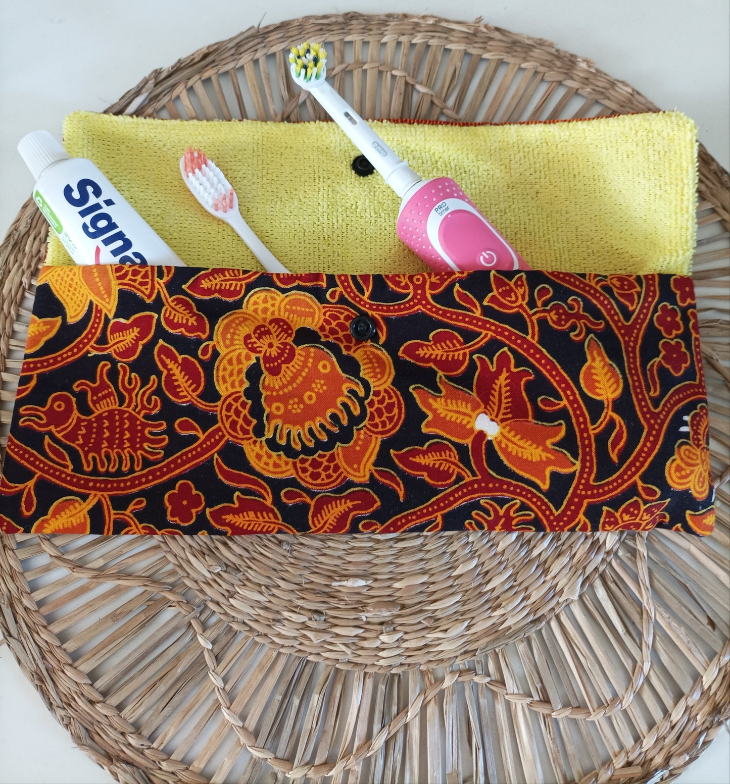 Pochette à Brosse à Dents "Le Wax Orangé"