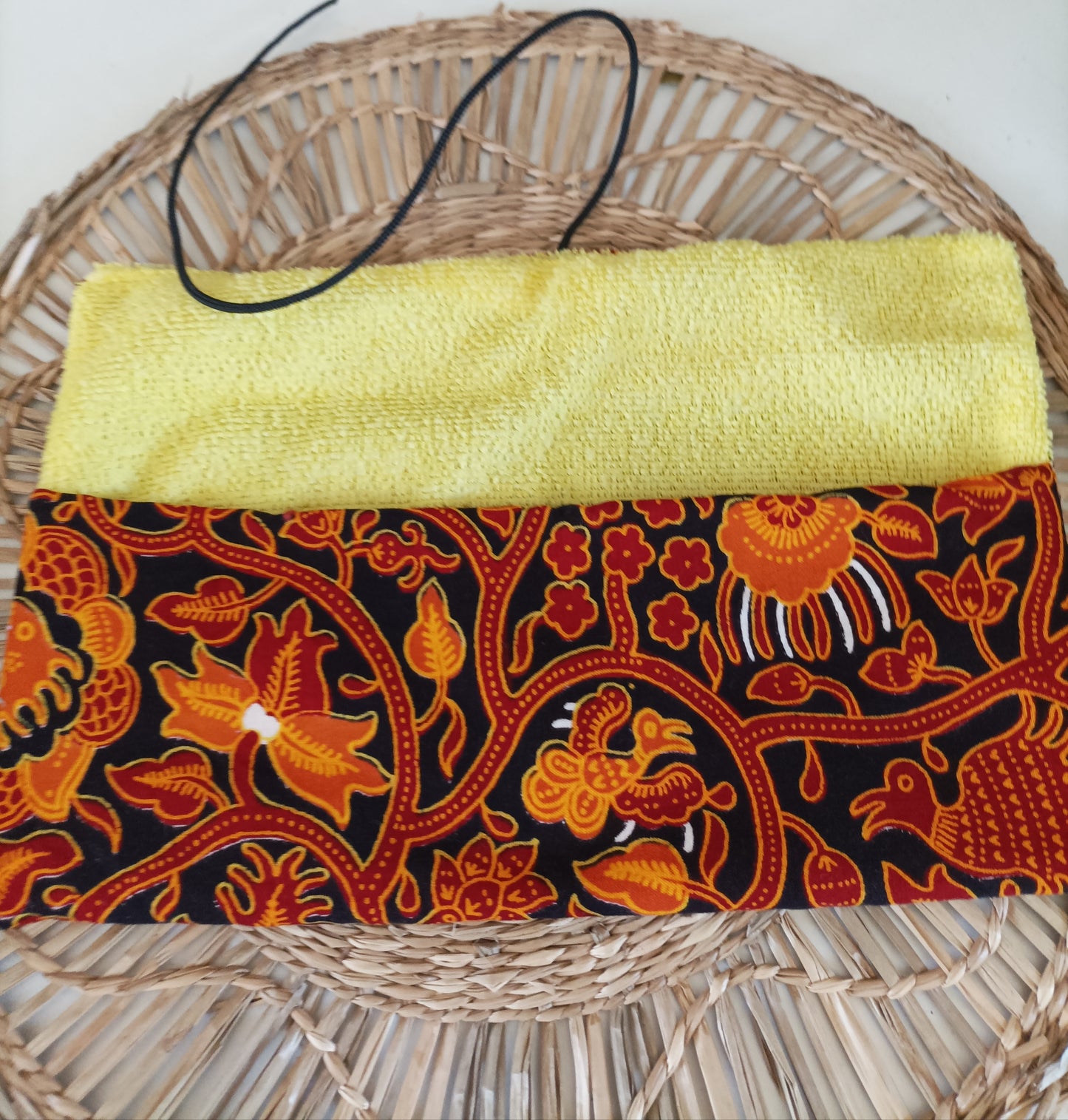 Pochette à Couverts " Le Wax Orangé"