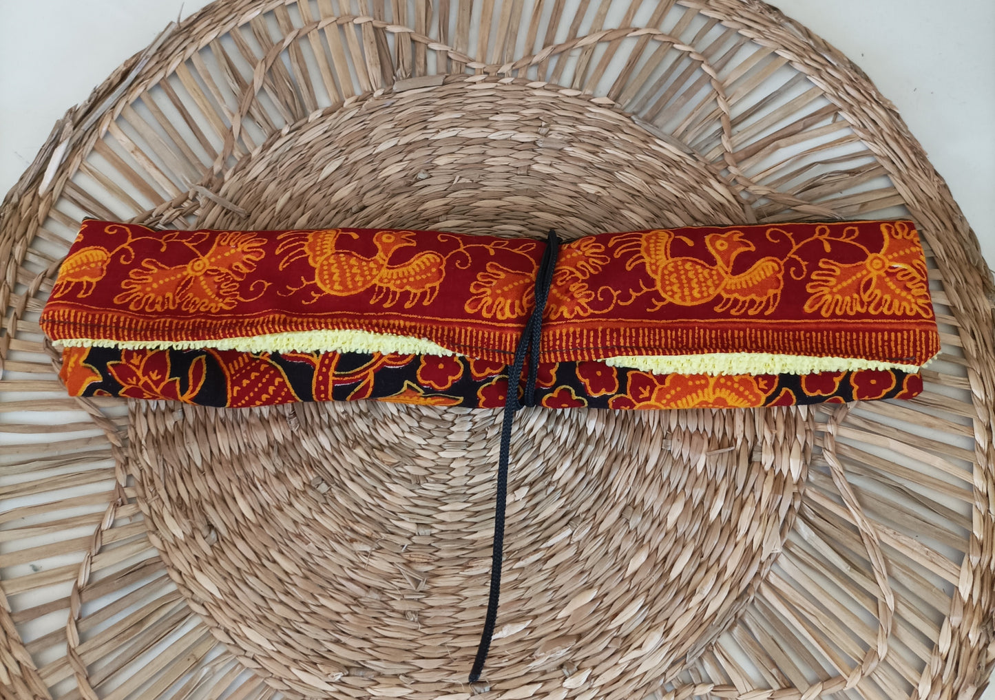Pochette à Couverts " Le Wax Orangé"