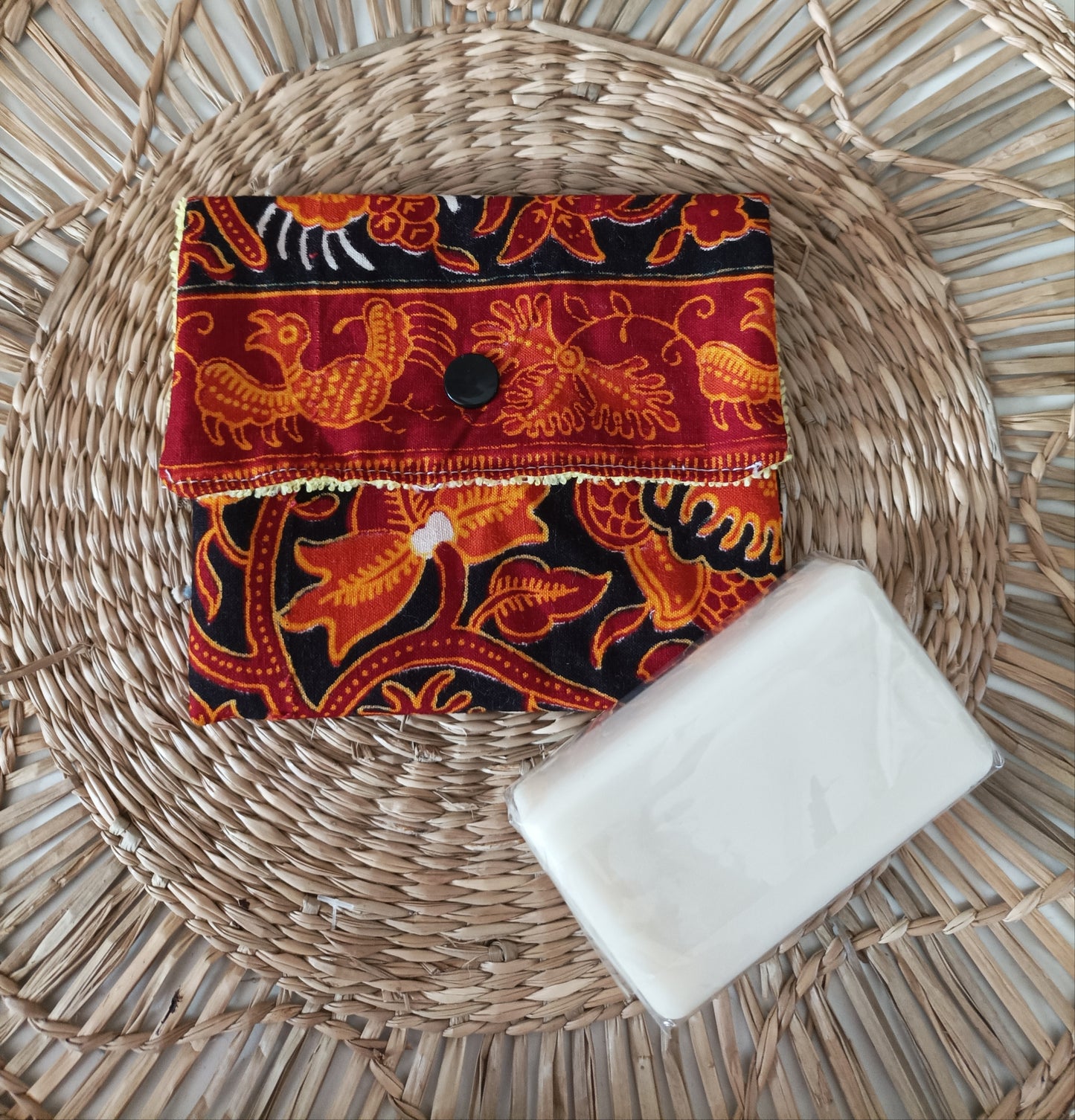 Pochette à Savon " Le Wax Orangé"