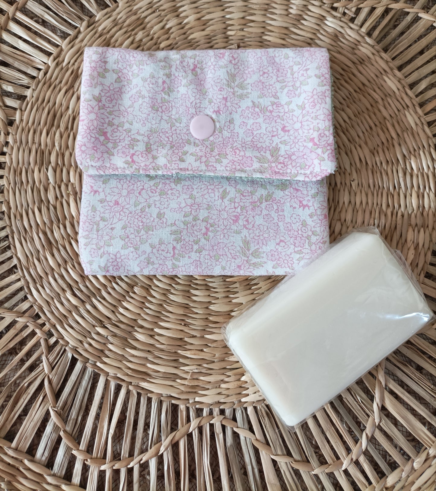 Pochette à Savon " Le Rosé "