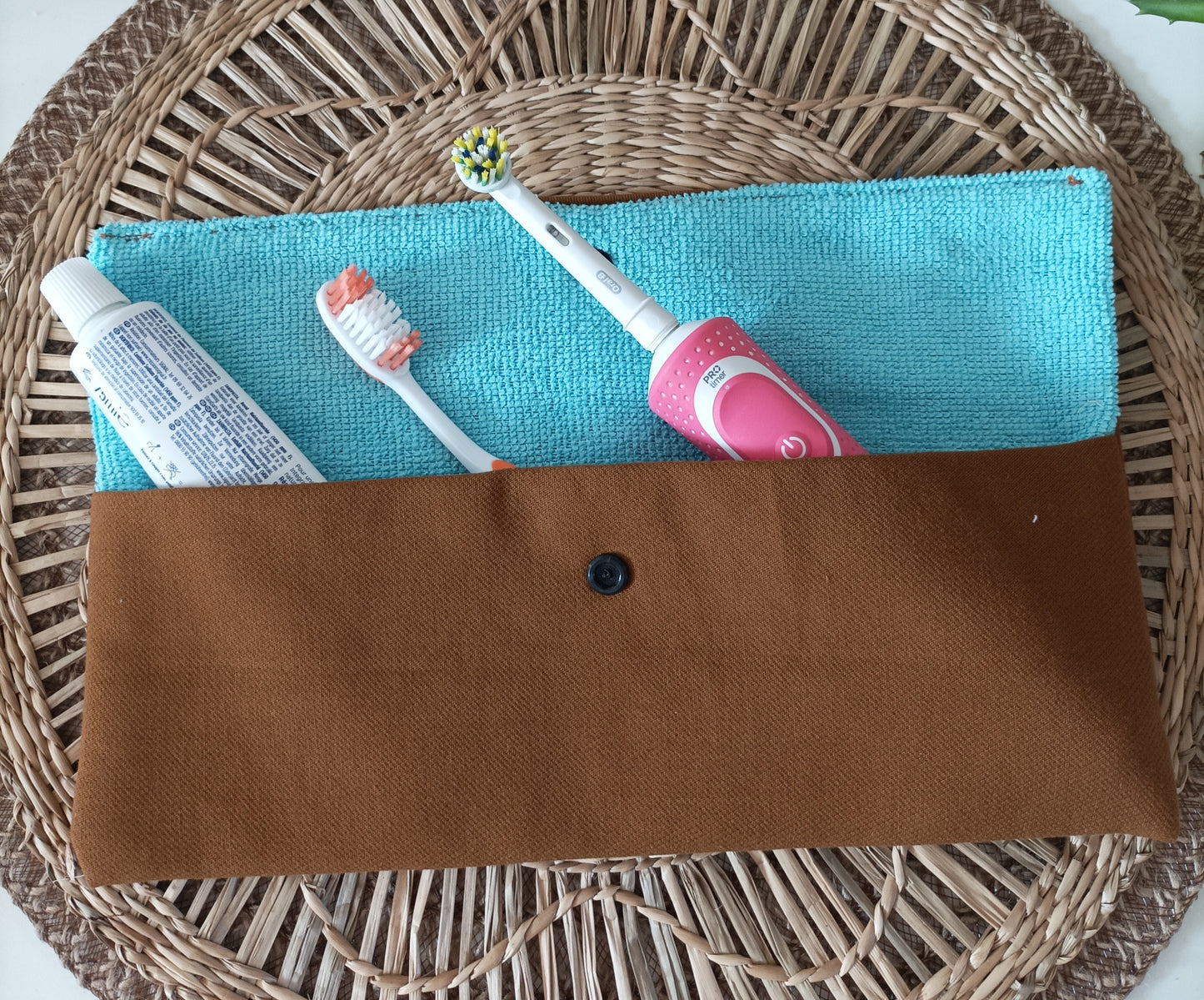 Pochette à Brosse à Dents "Le Marron H"