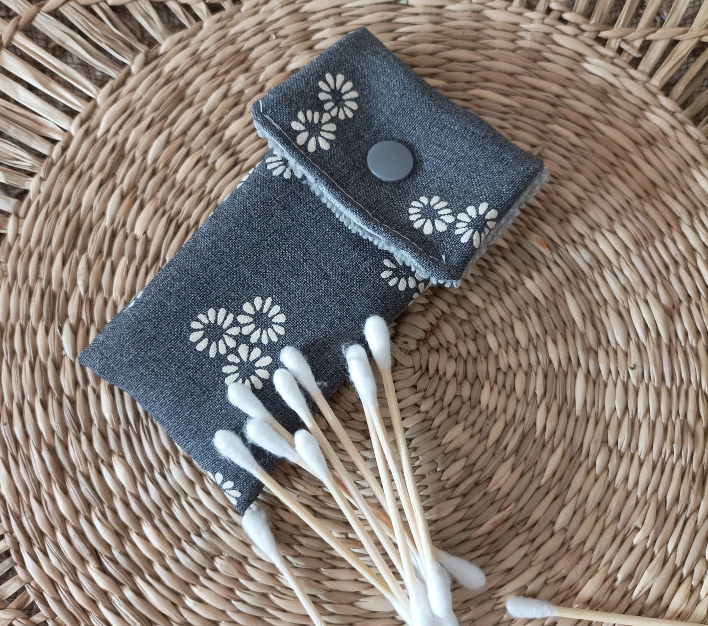 Pochette à Coton-Tiges " Le Marguerite"