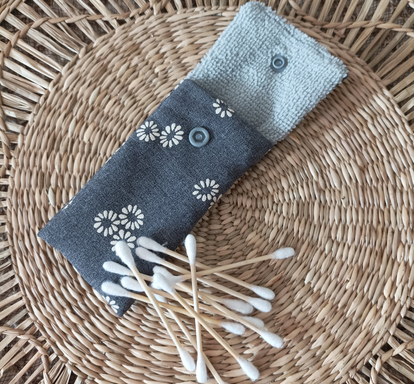 Pochette à Coton-Tiges " Le Marguerite"