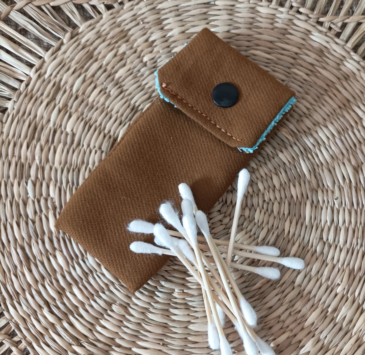 Pochette à Coton-Tiges "Le Marron H"