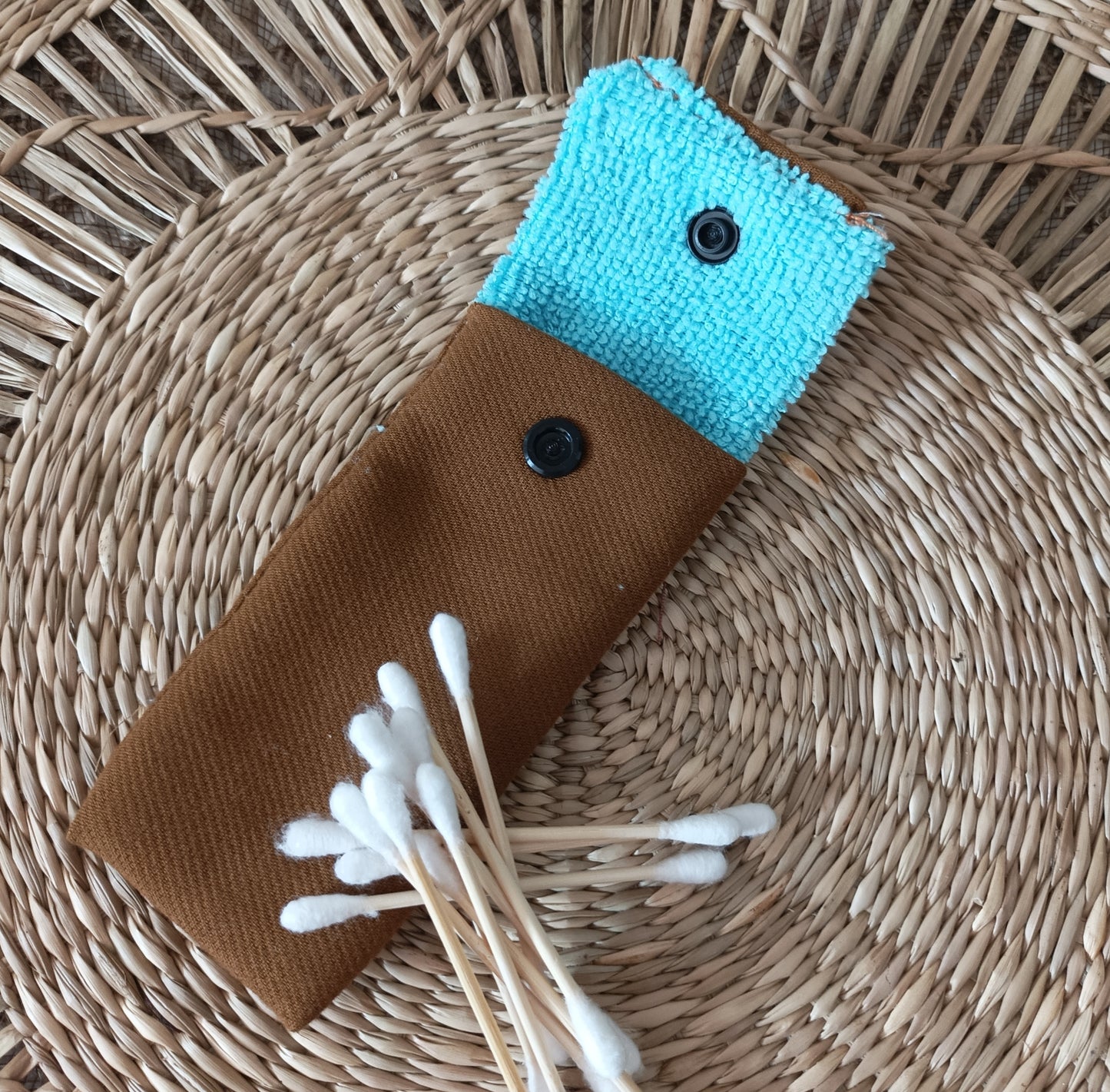 Pochette à Coton-Tiges "Le Marron H"