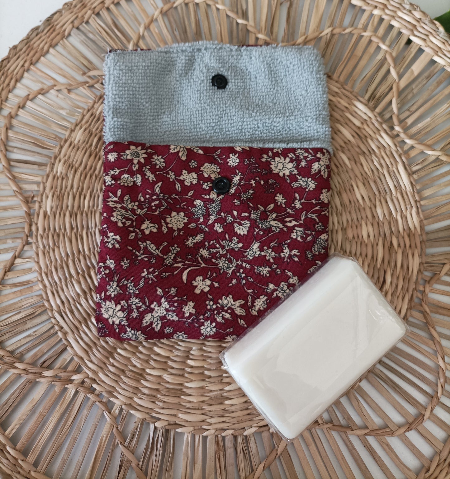Pochette à Savon " Le bordeaux "
