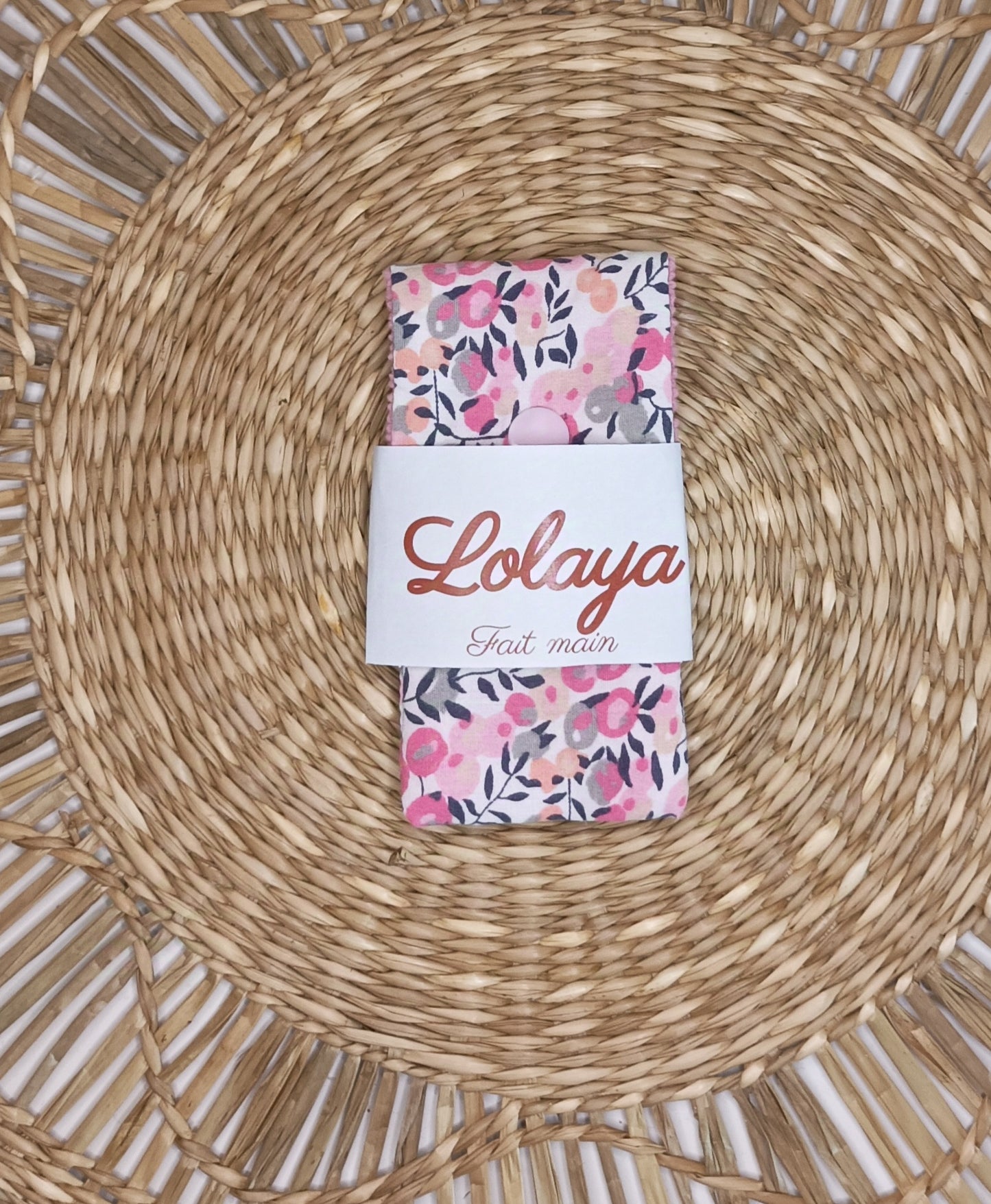 Pochette à Coton-Tiges "L'Olivier rose "