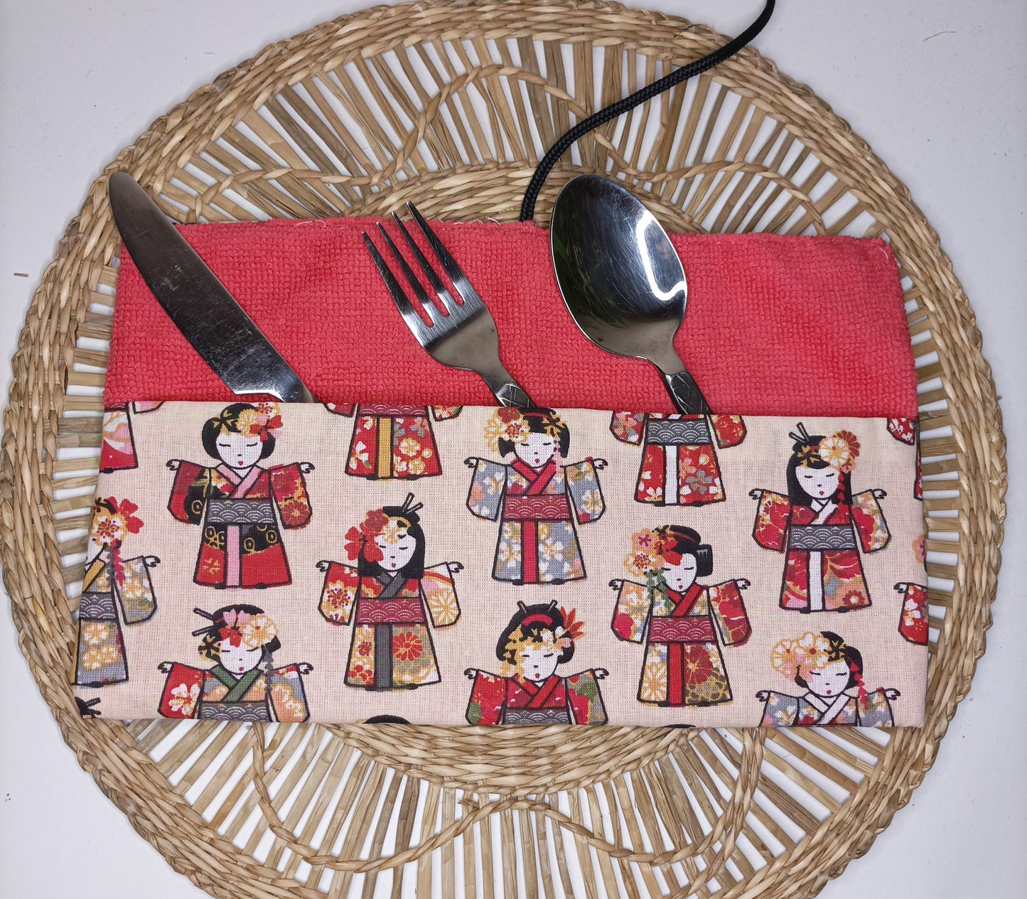 Pochette à Couverts " La Petite Japonaise"