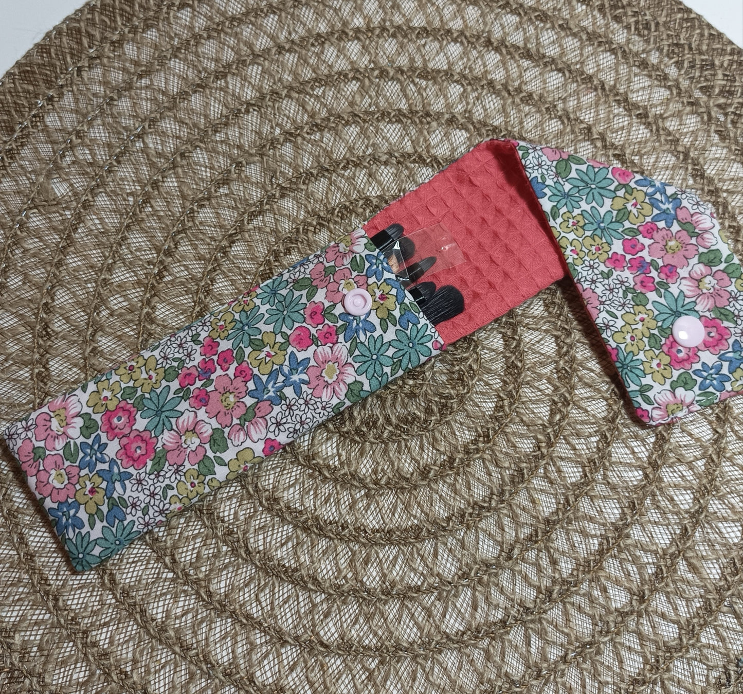 Etui à Pinceaux "Le bouquet coloré"